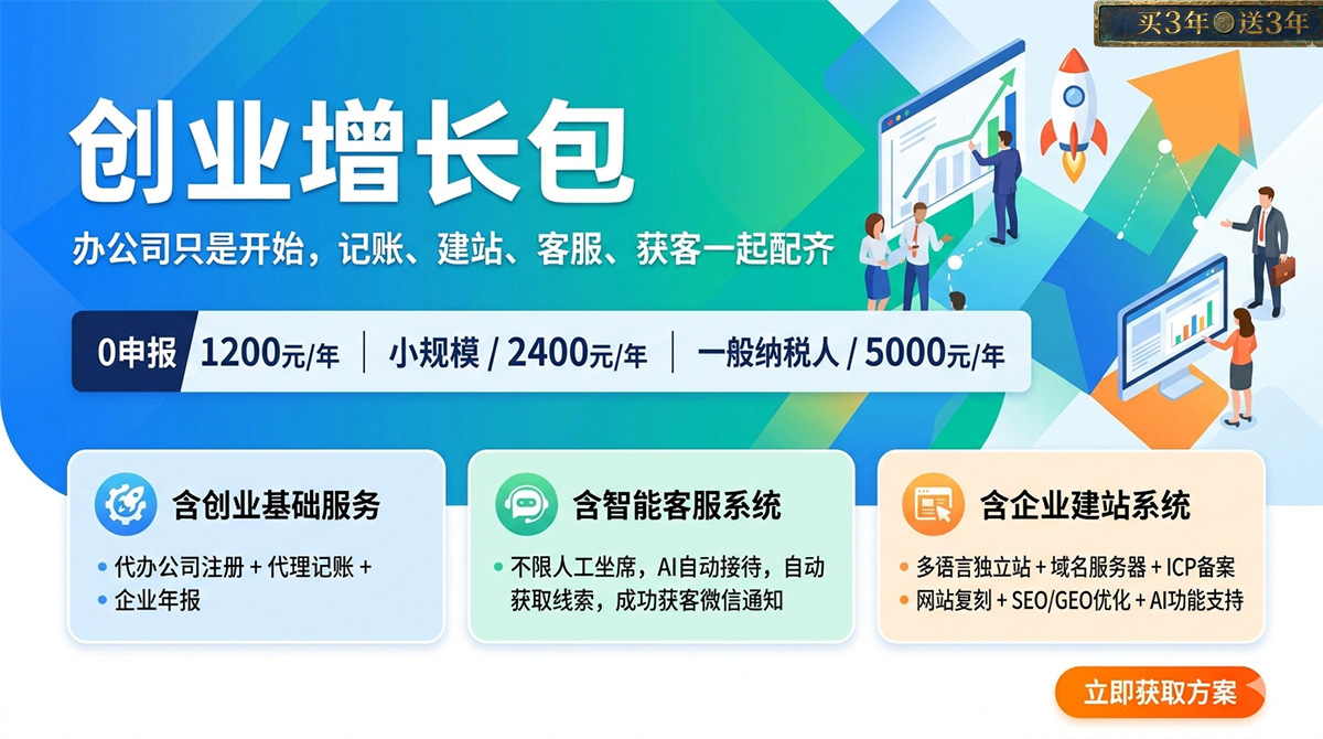 创业增长包价格广告图