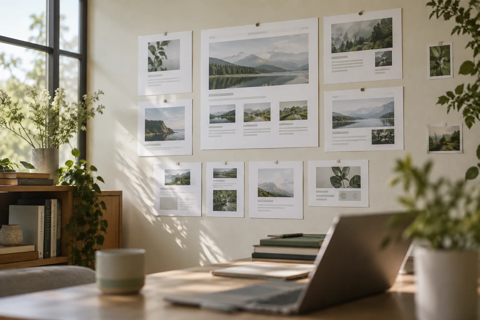 Processus de service d'optimisation SEO · AI · Scène / design illustratif